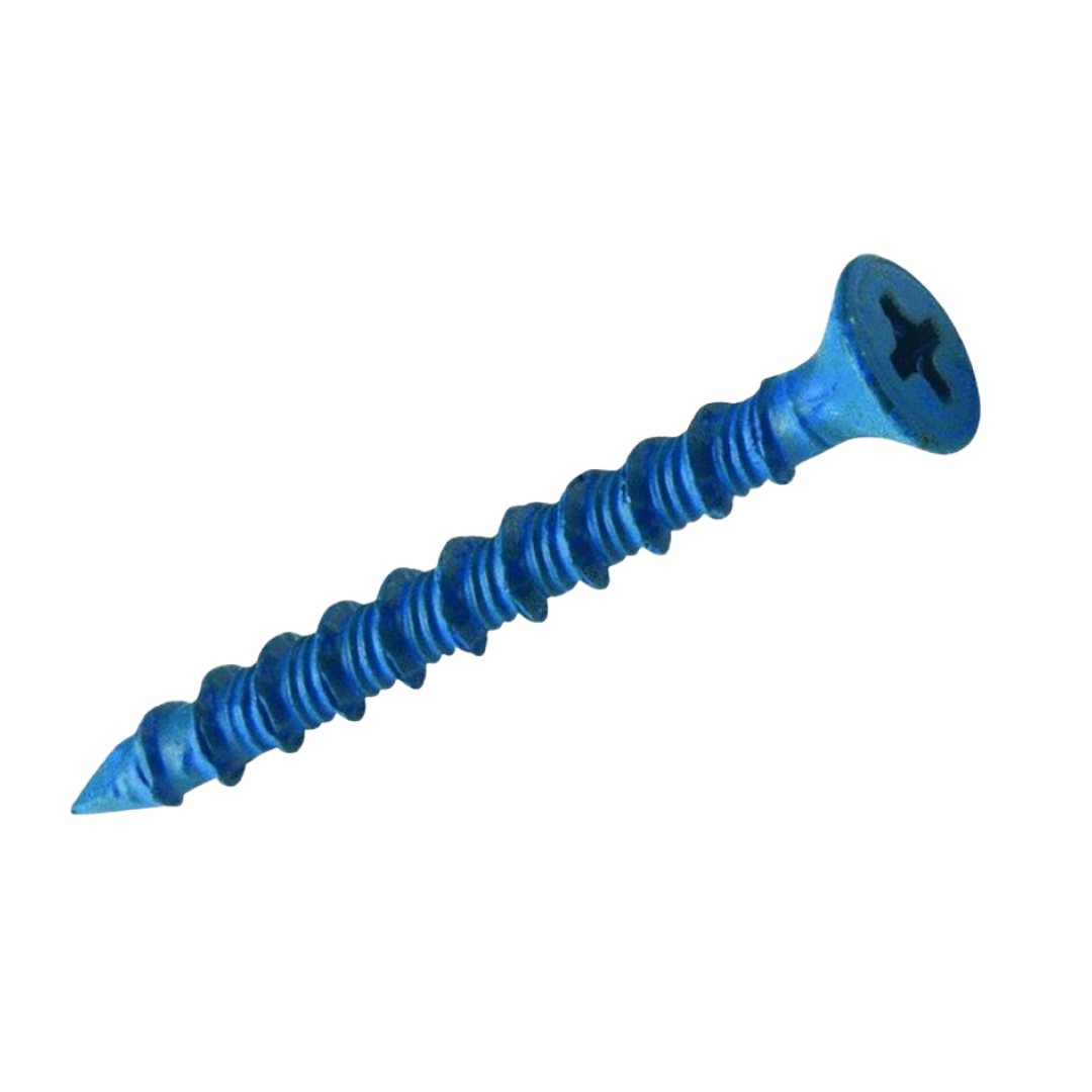 Tornillo de Concreto Azul (100 Piezas)