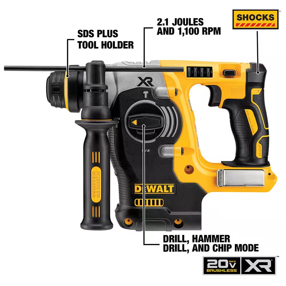 Rotary Hammer (Tool Only) - SDS Plus L-Shape 1" - Dewalt - DCH273B